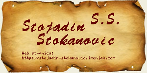 Stojadin Stokanović vizit kartica